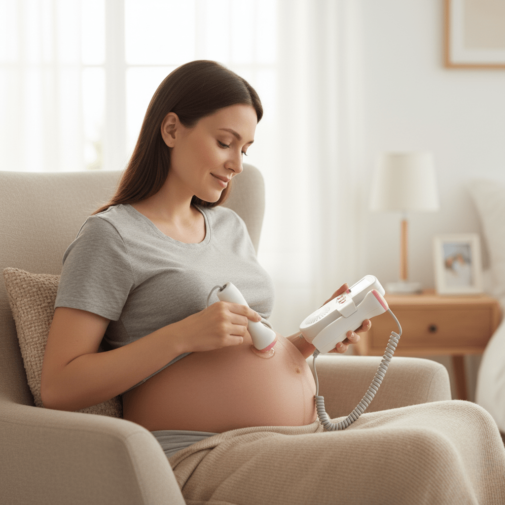 FetalTrack – Moniteur cardiaque portable avec écran LCD pour une surveillance facile