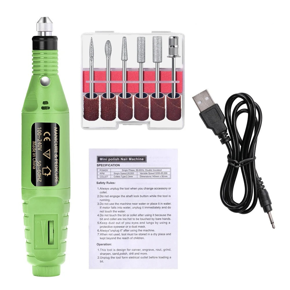 ProNail Expert – Elektrisches 6-in-1 Nagelpflege-Set für Maniküre & Pediküre