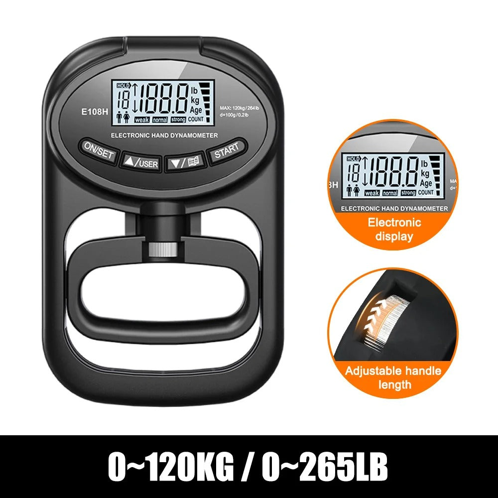 Gripmaster Digital - Precise hand-held measuring device for grip force measurement up to 120 kg