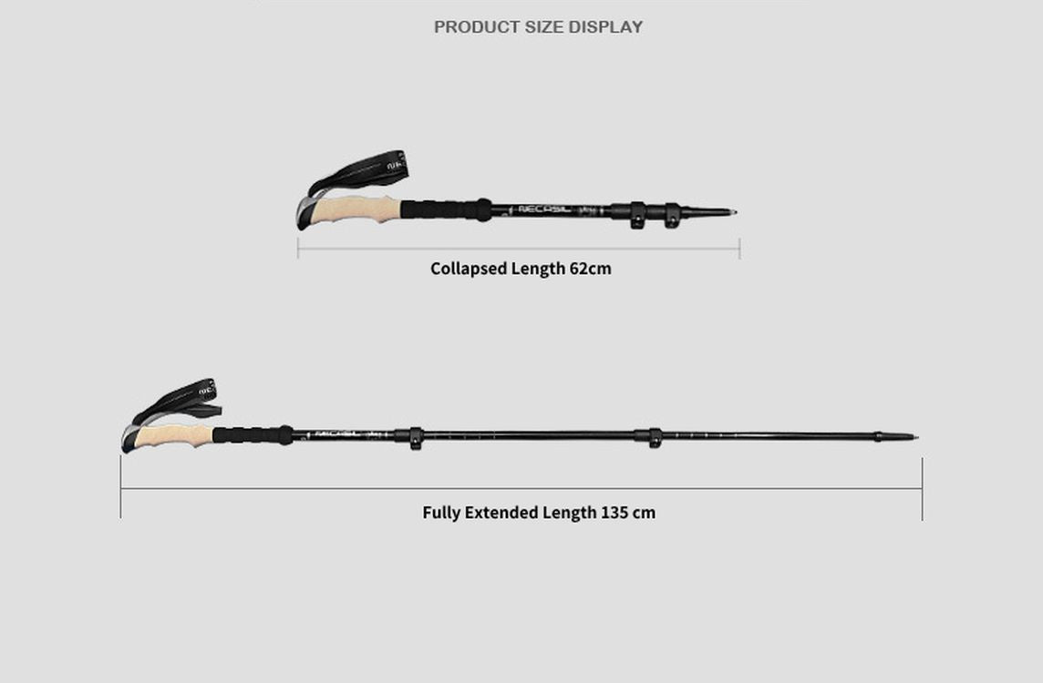 STYLEMARK TREKPOLES - Adjustable trekking poles with anti-shock system