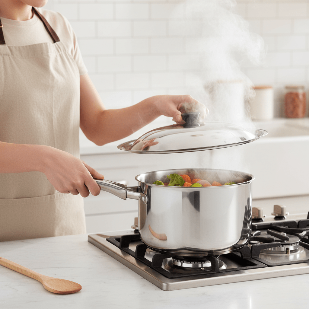 ProLid – Tapa universal robusta de acero inoxidable para woks y sartenes