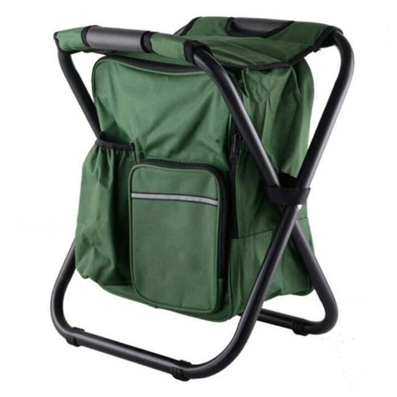 CAMOCHAIR PACK - 3-in-1 camouflage rucksack with folding chair & cooler compartment