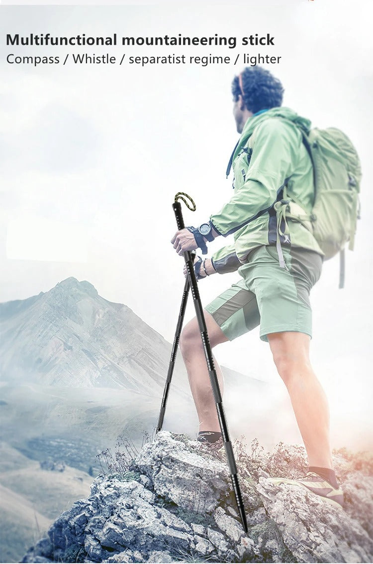 SURVIVAL TREKKER - Tactical hiking pole with multi-tool function for outdoor & emergencies