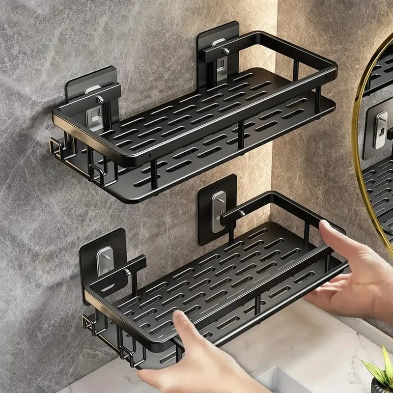Estante adhesivo NordicShelf para baño – Sin taladro y con estilo para cualquier baño