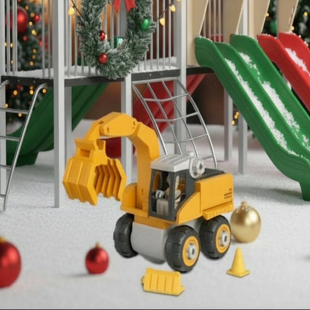 BUILDTRIQ – Elektrisches Ingenieur-Bauset für Kinder mit Schraubwerkzeug und Fahrzeugteilen