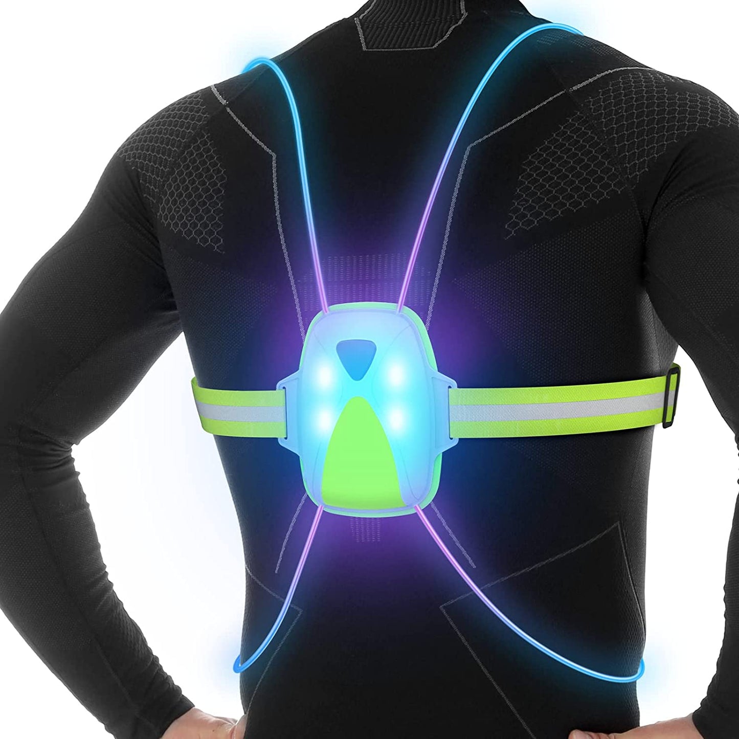 ReflectGlow - Sicherheitsweste mit LED-Beleuchtung für maximale Sichtbarkeit beim Laufen-4