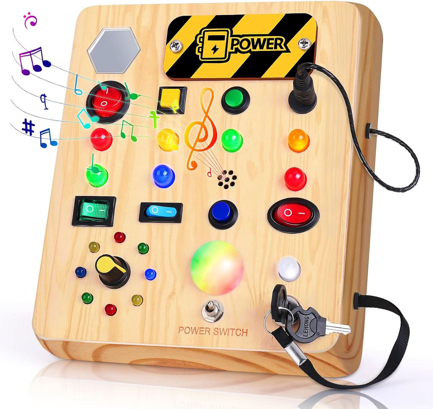 Montessori Kleinkind -Beschäftigter mit Musik - für Kleinkinder mit Musik und Licht-1