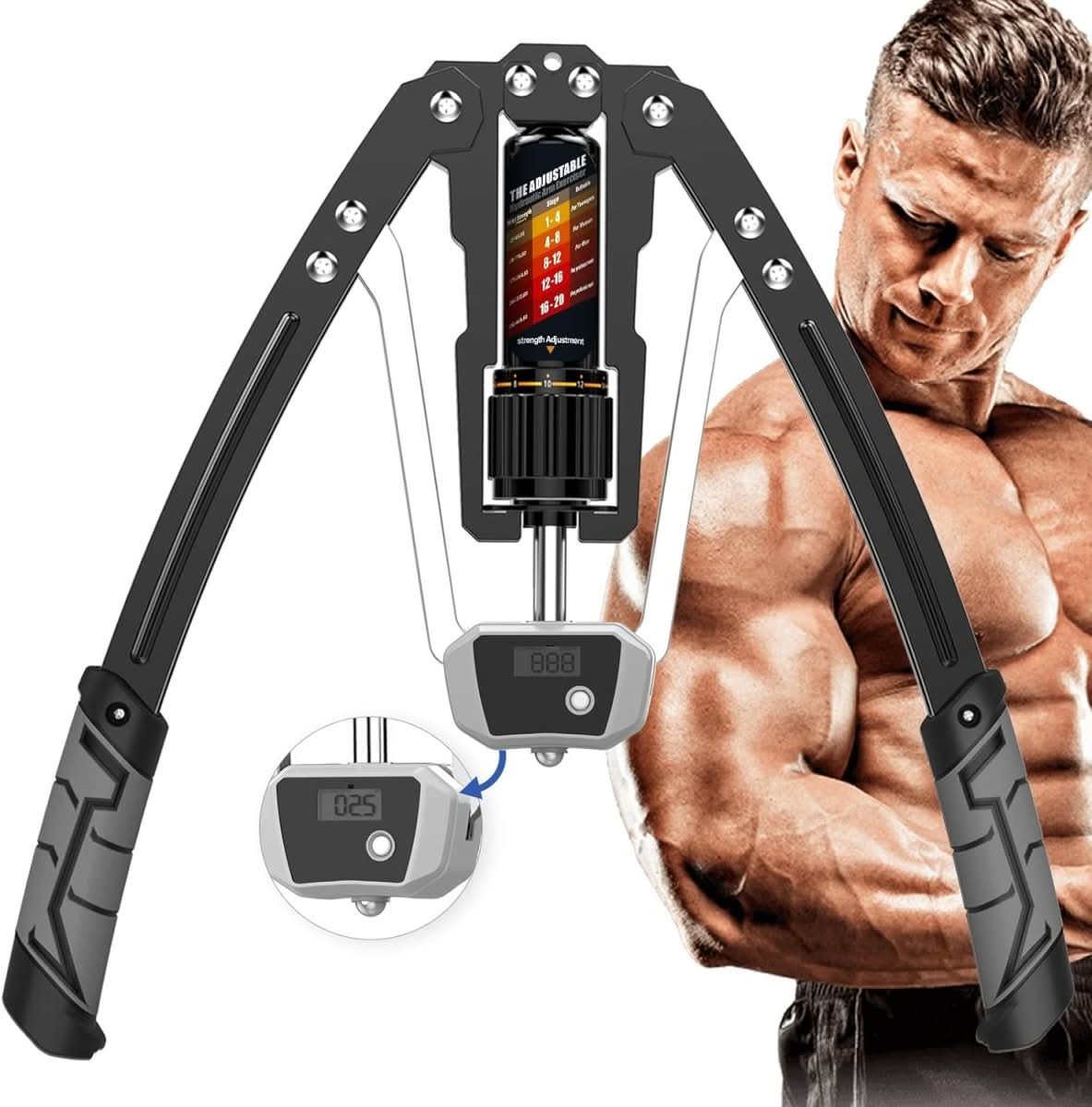 Variant image for Verstellbarer Armtrainer TwisterPro - Hydraulisches System 10-200 kg für Oberkörpertraining-4