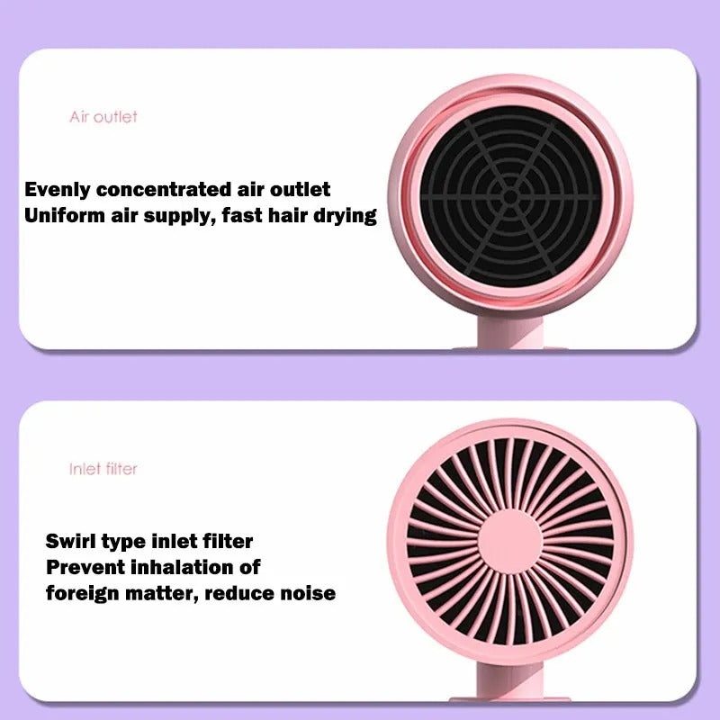 TRAVELBLOW - Sèche-cheveux pliable avec technologie ionique pour des cheveux brillants