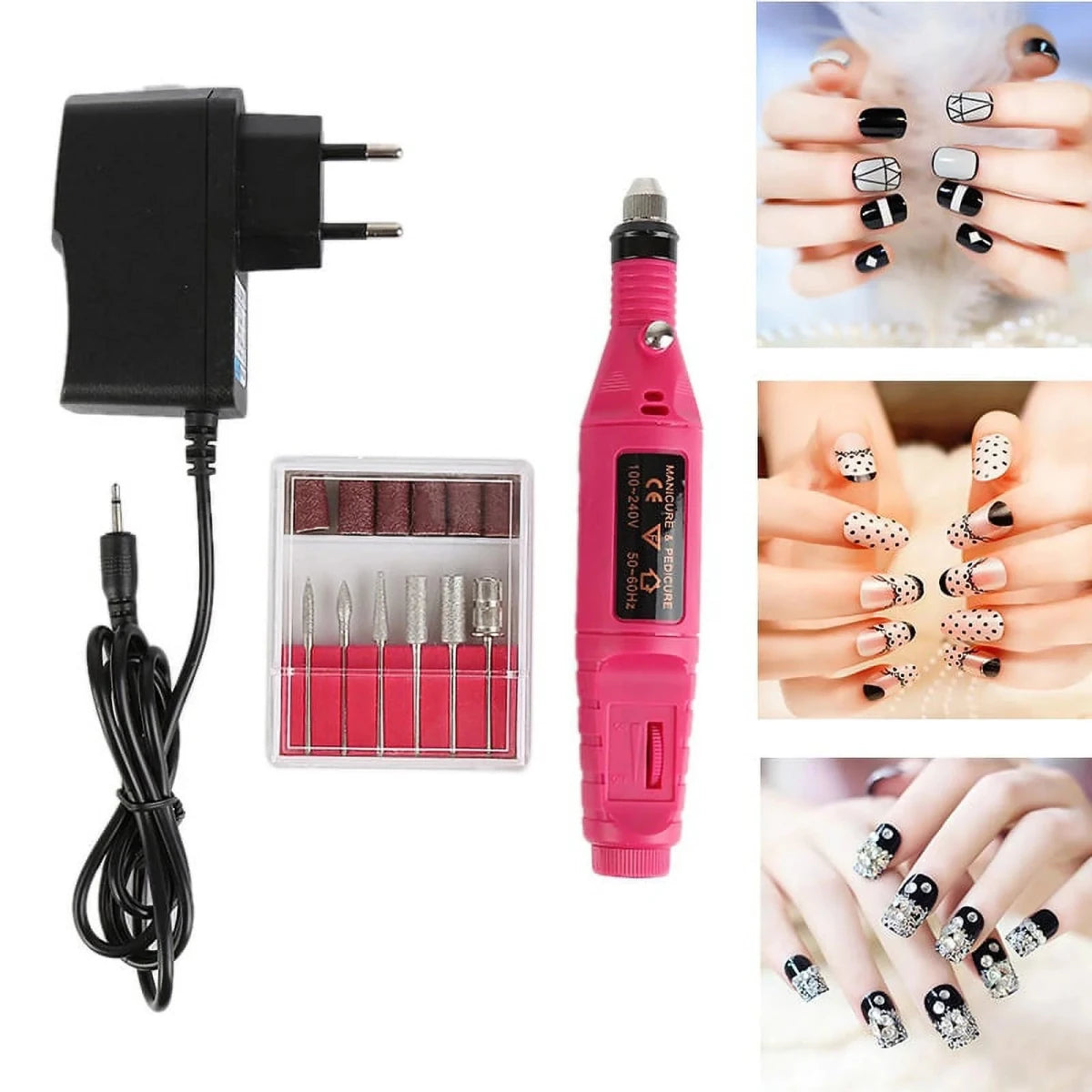 ProNail Expert – Electric 6-in-1 nail care set for manicures & pedicures