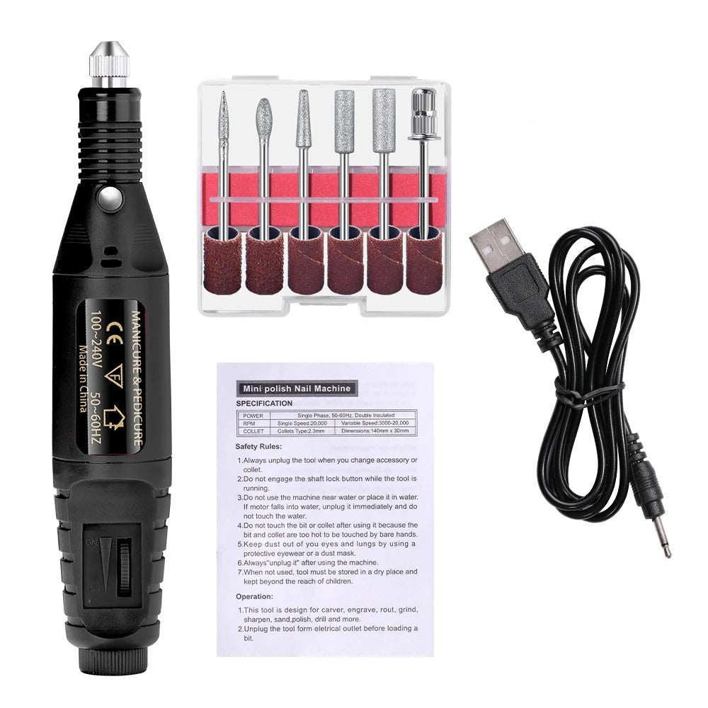 ProNail Expert – Elektrisches 6-in-1 Nagelpflege-Set für Maniküre & Pediküre