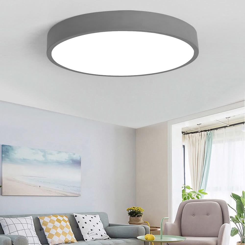 Variant image for LED Deckenleuchte Rosa Grau 40 cm Metall für Wohnzimmer Schlafzimmer-5