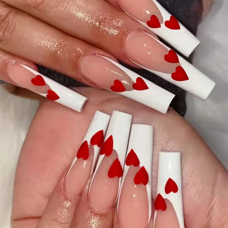 Presson Chic - 24 pieces pink nails with design | Quick to apply & elegant for any occasion
