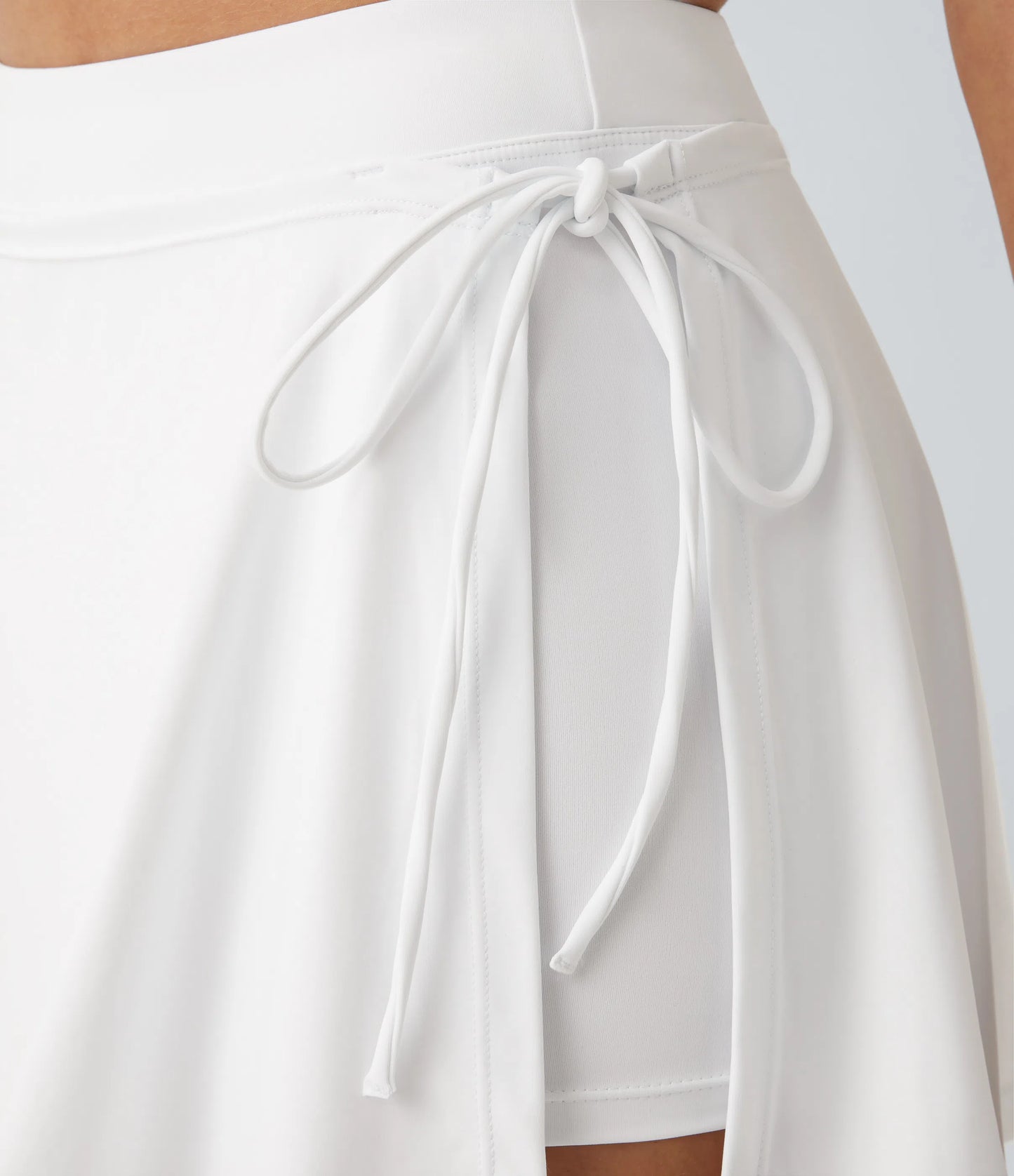 Softlyzero CoolTouch Skirt - Airy 2-in-1 mini skirt with pockets & tie belt