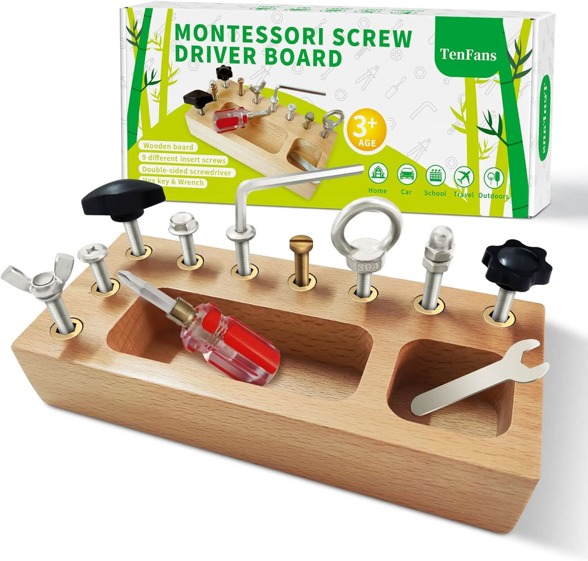 Beschäftigte Board Toys - Bildungsmontessori Game Board für kreative Kinder-2