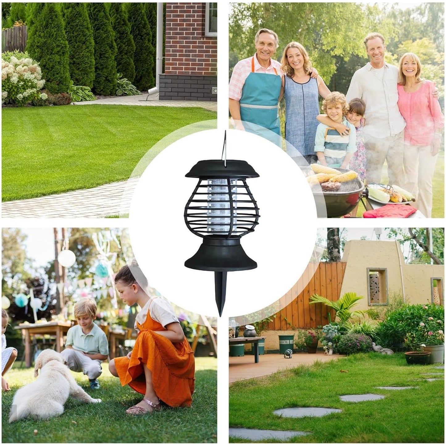 SolarGuard lámpara antimosquitos – protección contra insectos LED solar para exteriores