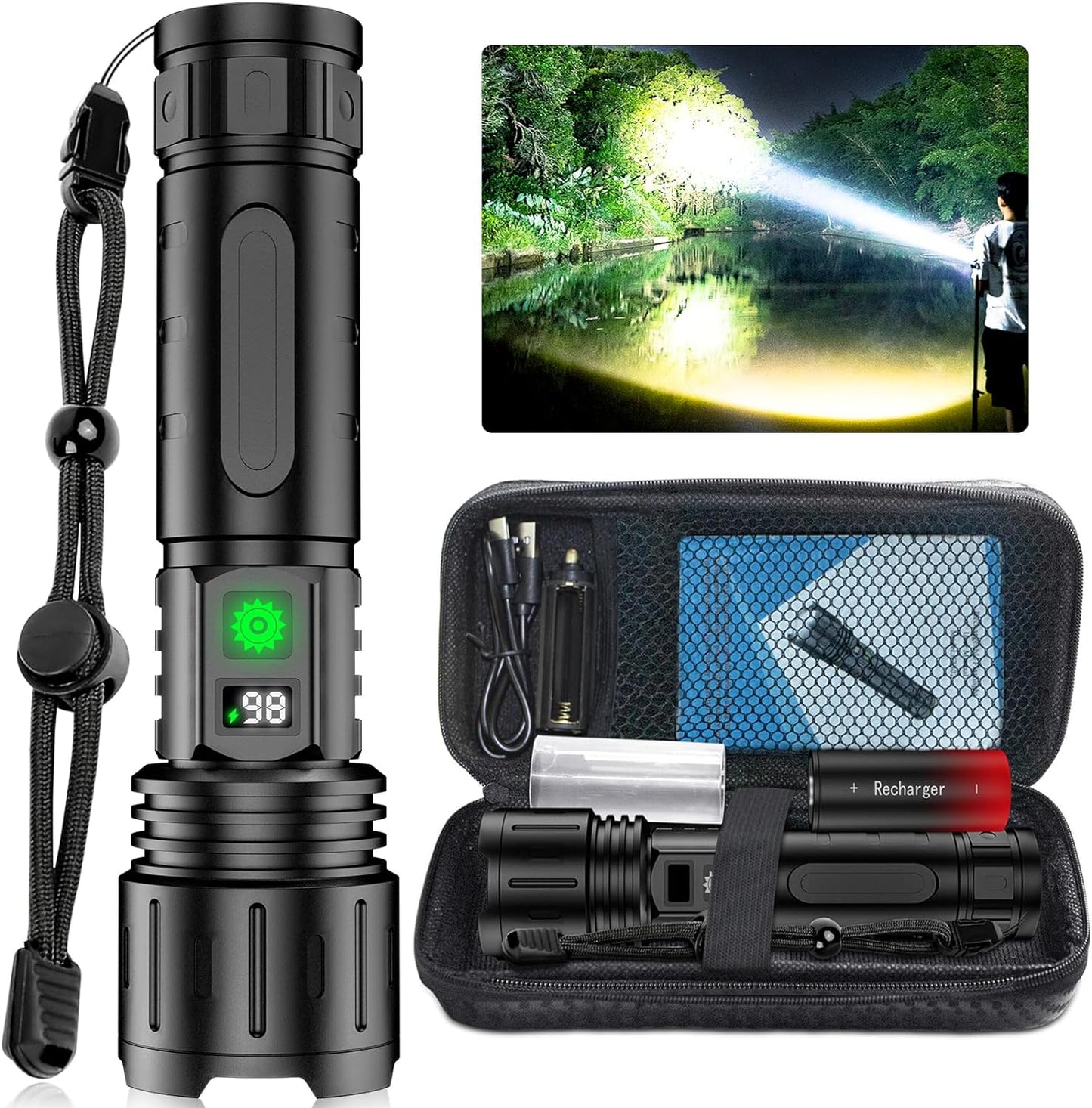 Hellste Taschenlampe 100.000 Lumen Kaufen-2