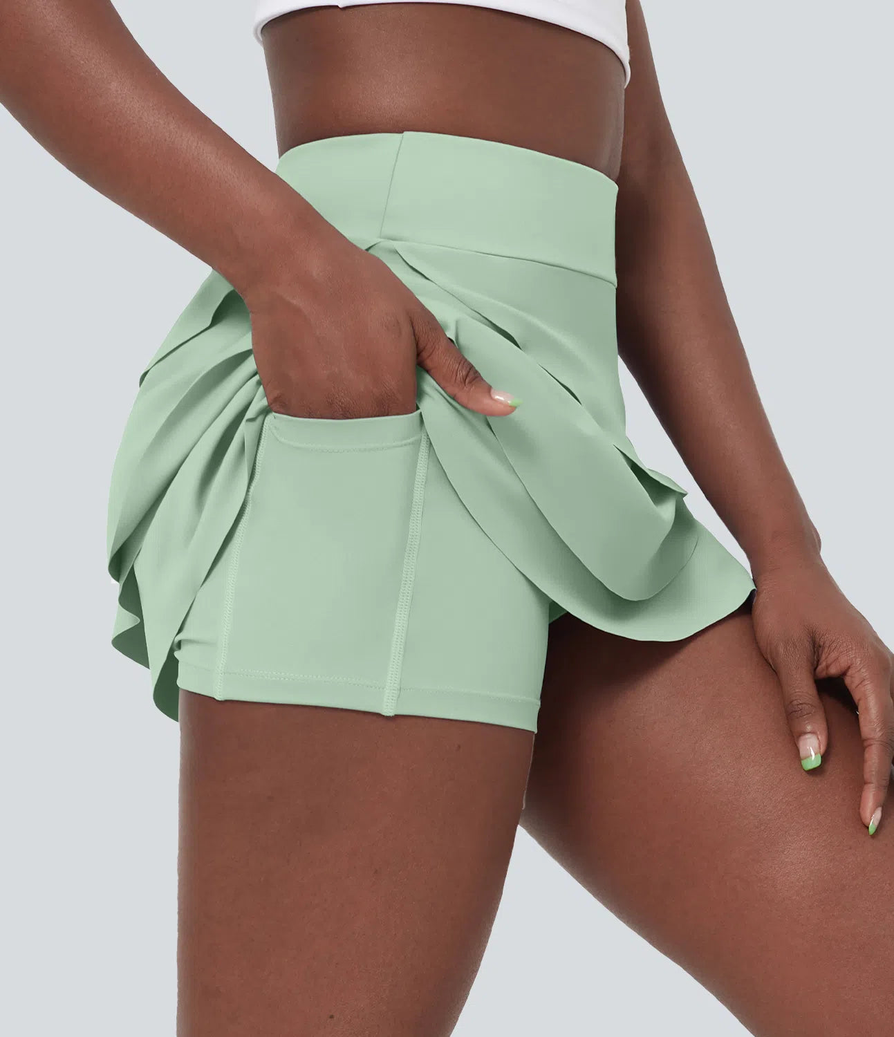 MARIPOSA - Airy 2-in-1 golf skirt with tiered design & pockets