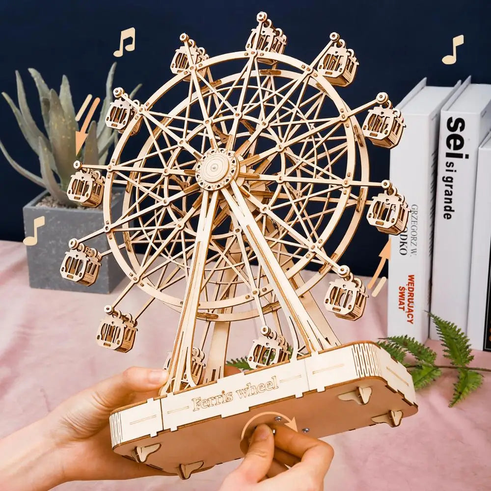 WheelCraft - 3D wooden model Ferris wheel to build yourself
