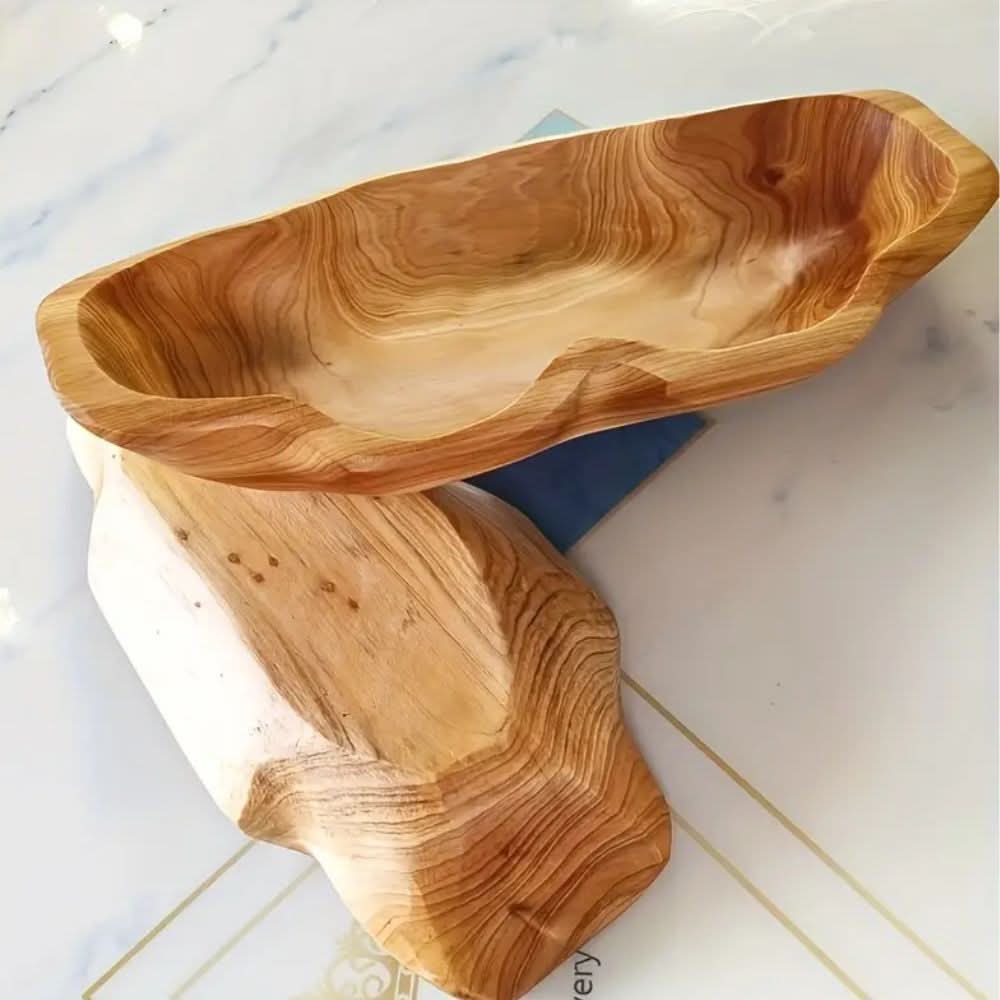 WOODARC – Wooden tray with arched wood structure for a natural and rustic serving style