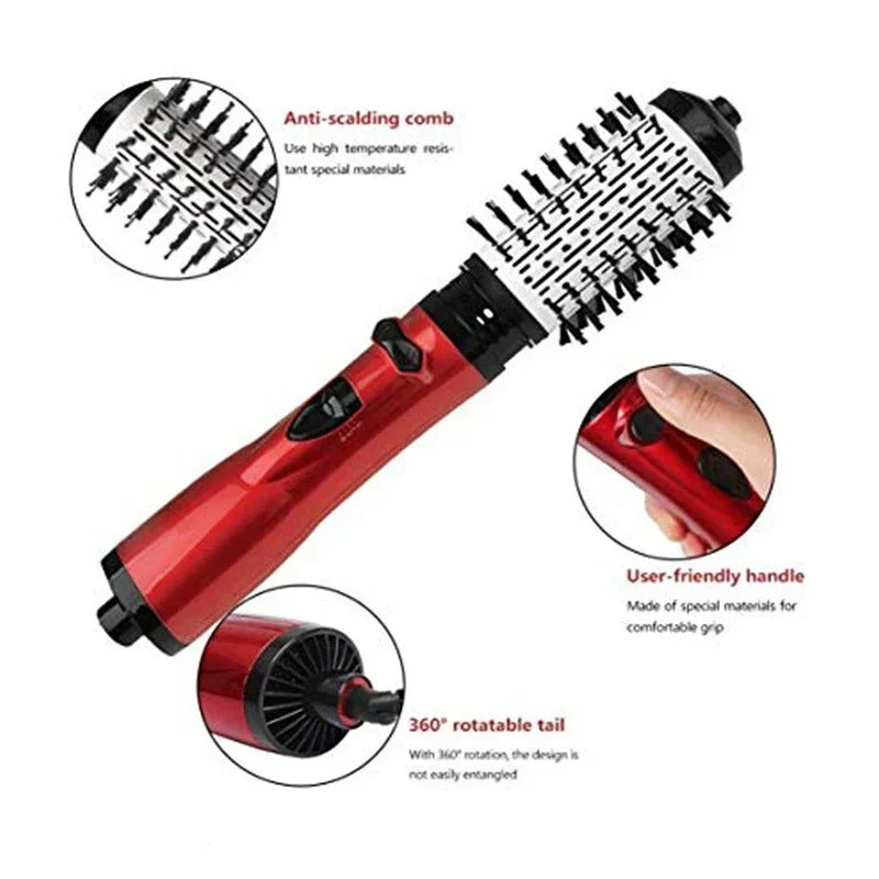 Revolveglam – 3-in-1 Elektrische haarstyler met föhn-, borstel- en krultangfunctie
