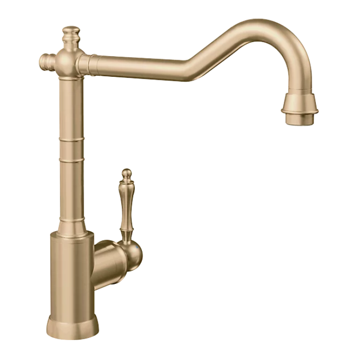Grifo de cocina Avia 2.0 Gold de Villeroy & Boch – Nostálgico y brillante para cada cocina
