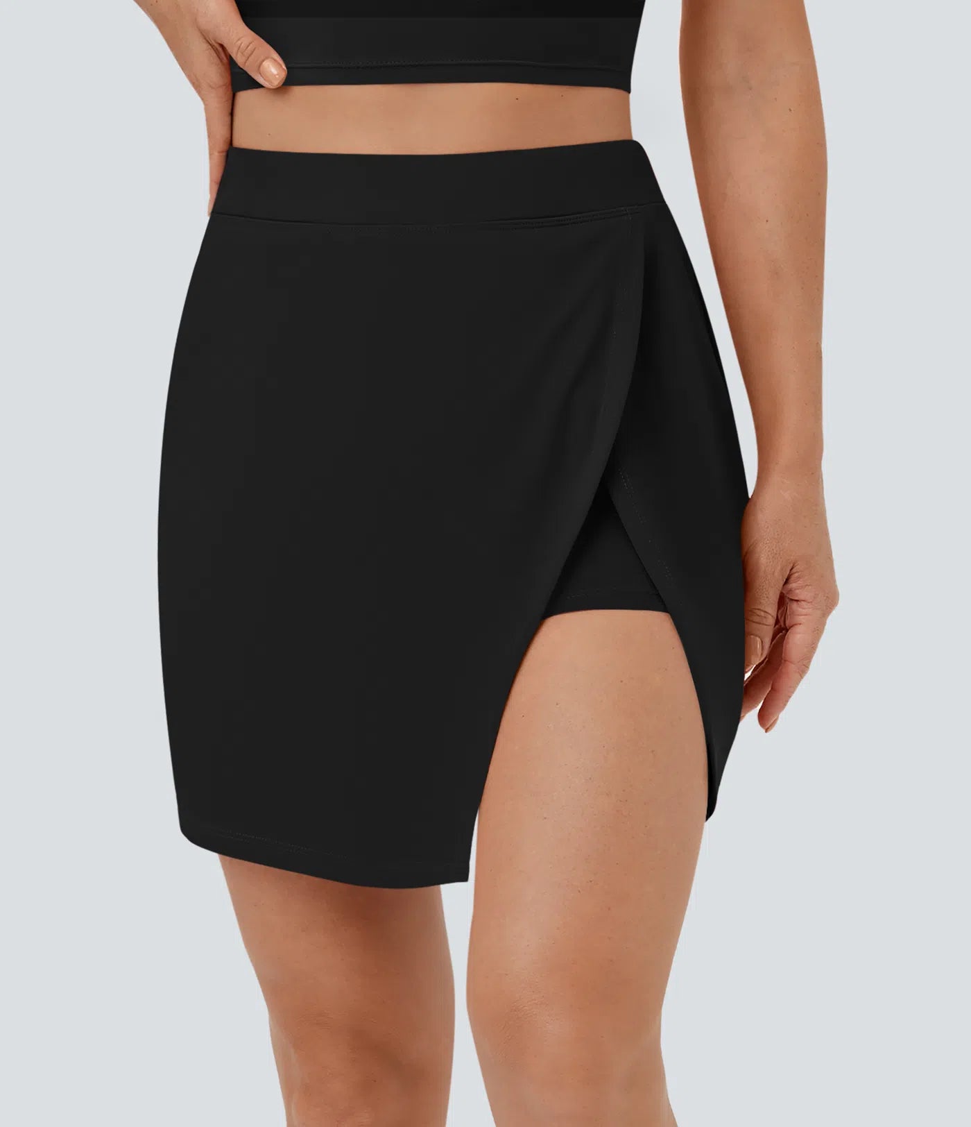 SOFTLYZERO SKIRT - Airy sports skirt with integrated shorts & flat waist