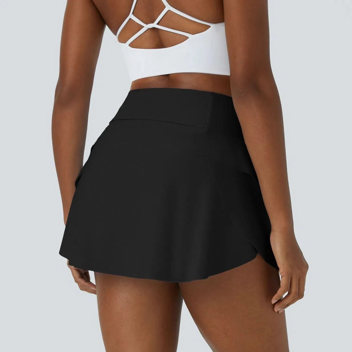 DANCEFLOW – 2-in-1 Dance Skirt with Built-In Shorts & Hidden Back Pocket