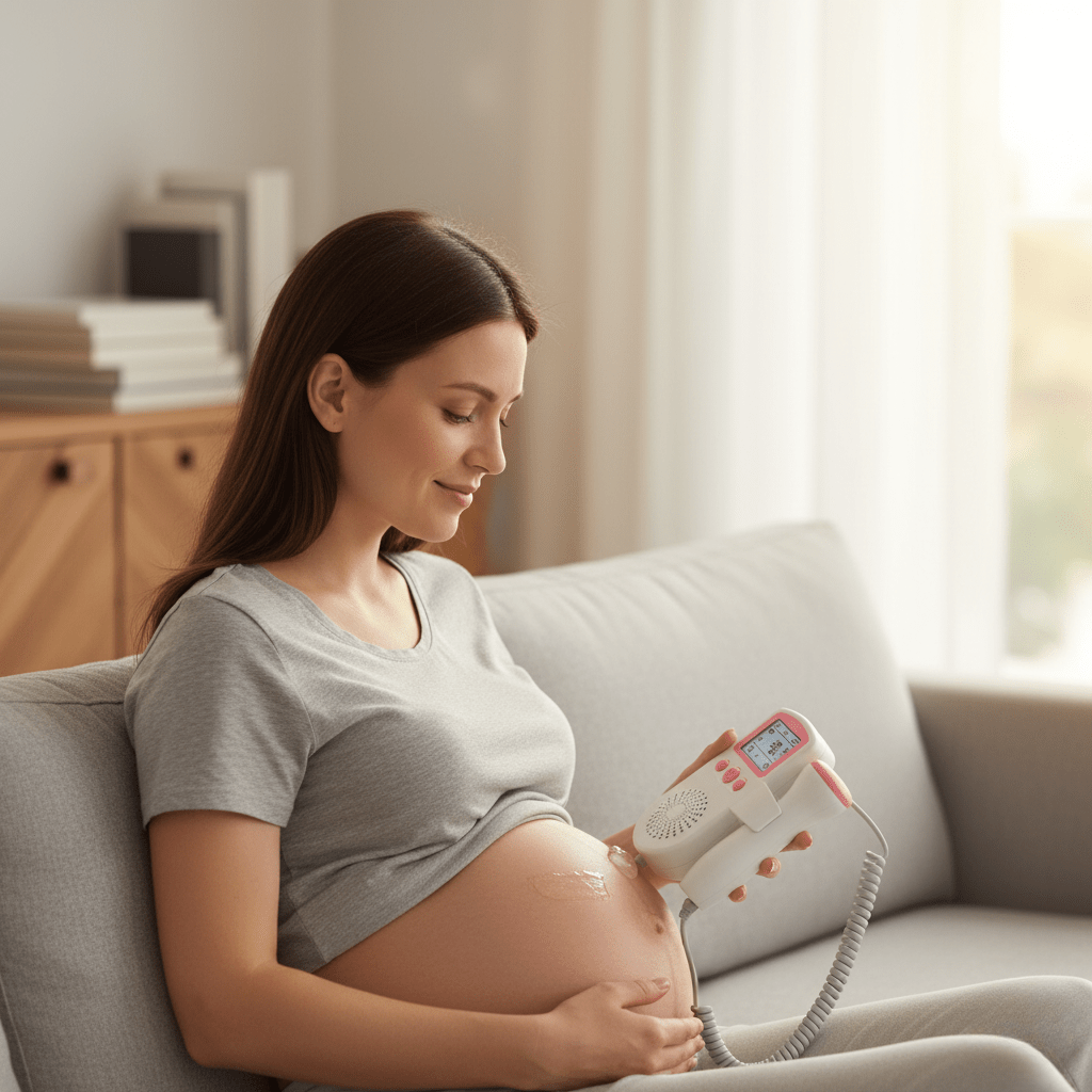 FetalTrack – Moniteur cardiaque portable avec écran LCD pour une surveillance facile