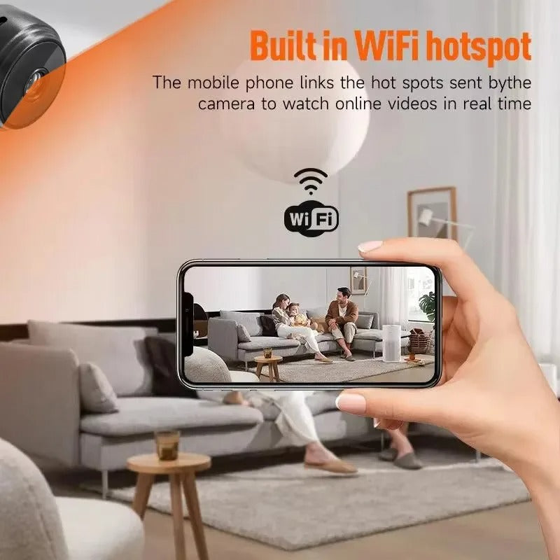 MINICAM 1080P - Compact security camera with night vision & app control
