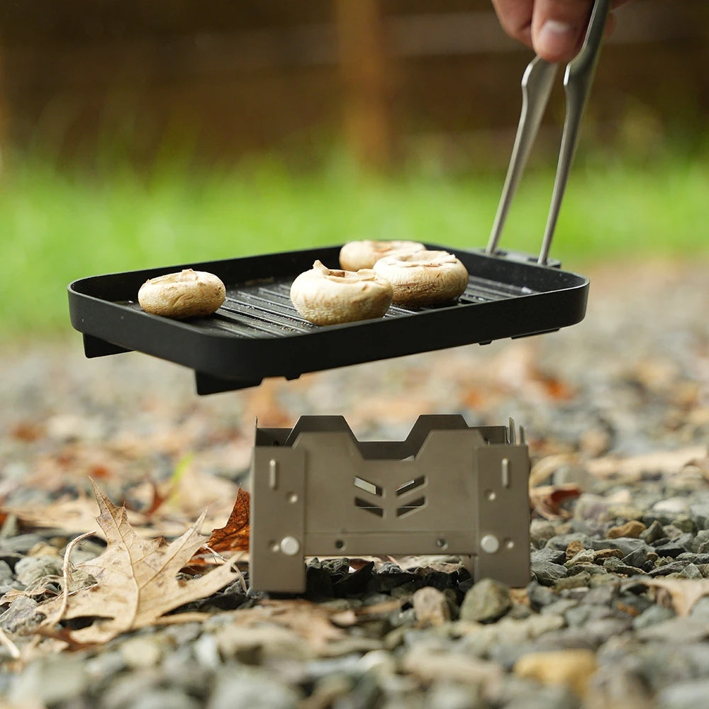 CampMaster mini grill plate set - Portable outdoor cookware