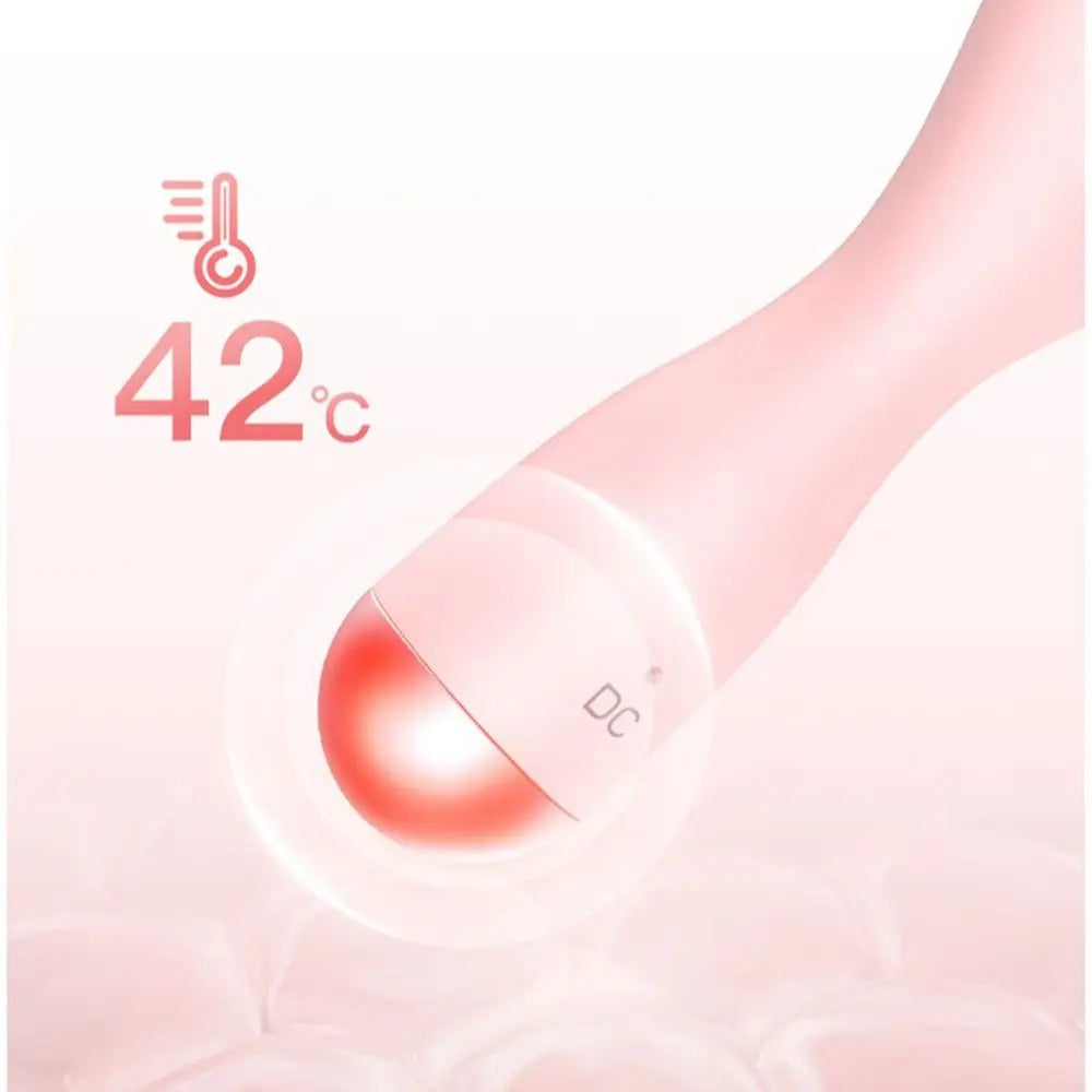Glowpure – Elektrisch gezichtsreiniger met LED-licht & 42 °C warmtetechnologie | siliconen huidverzorgingsapparaat met klanktrilling