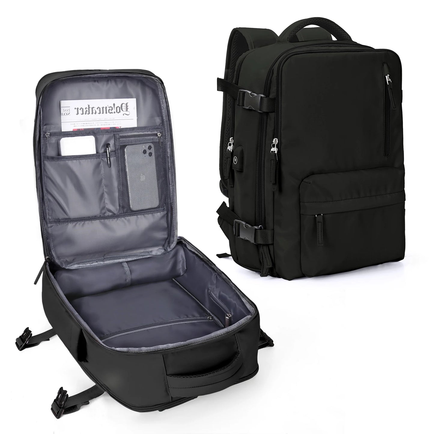 Variant image for Praktischer Rucksack für Schule und Reisen – Laptop Rucksack mit geräumigem Hauptfach und bequemen Tragegurten-1