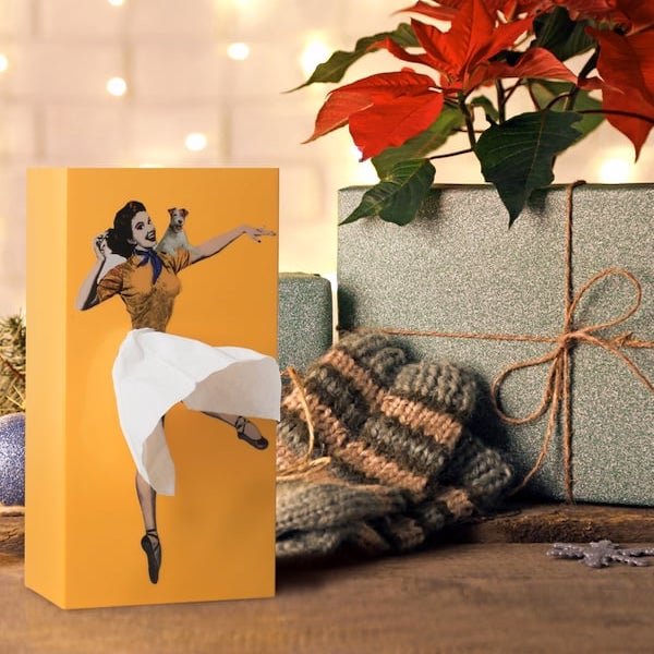 TISSUDANCE – Speelse Rock Taschentuchbox voor Creatieve Woondecoratie