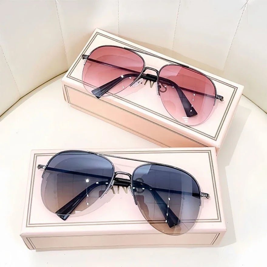 AEROGLIDE Shades - Lunettes de soleil aviateur avec dégradé de couleurs et protection UV400 pour hommes