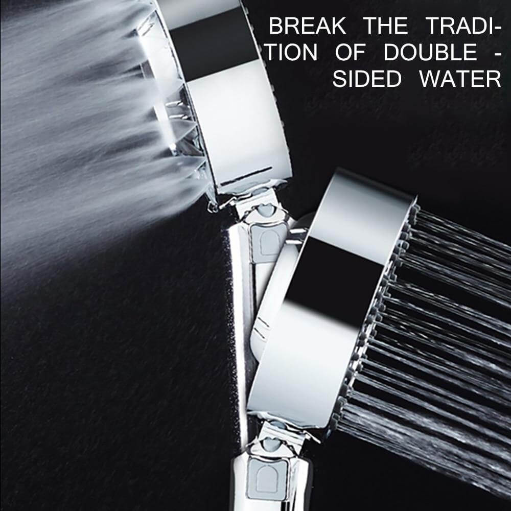 AQUAPULSE – Hochdruck-Doppelseitiger Seifenspender-Duschkopf für gründliche Reinigung 7