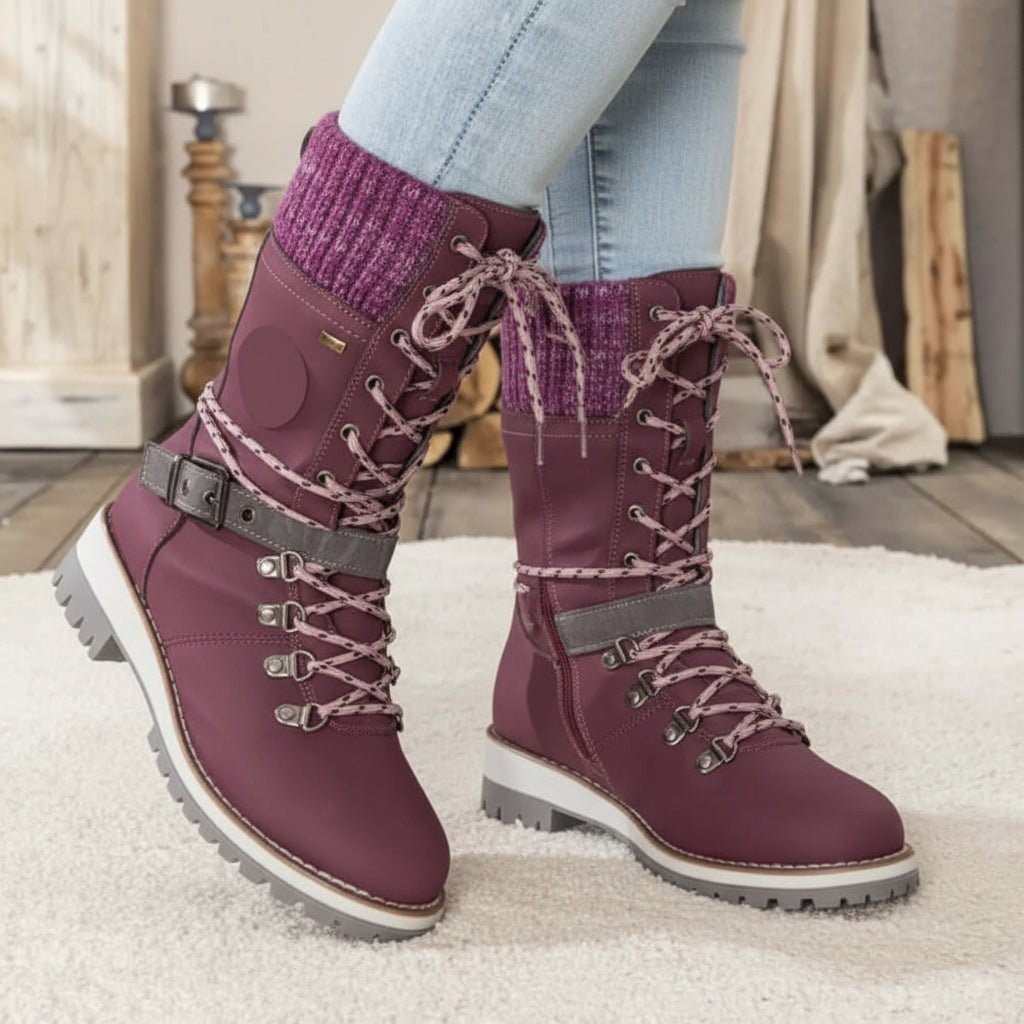 ARCTYON – Orthopädische, wasserdichte Winterstiefel für Damen mit Thermofutter 9