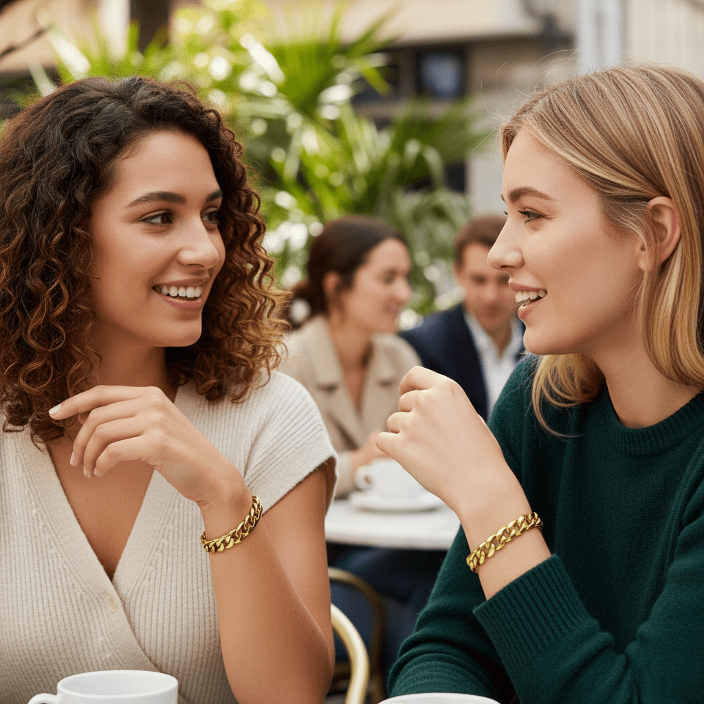 ARMBAND MIT GEPANZERTER KETTE – Verstellbare Eleganz aus Edelstahl im Punk-Stil 3