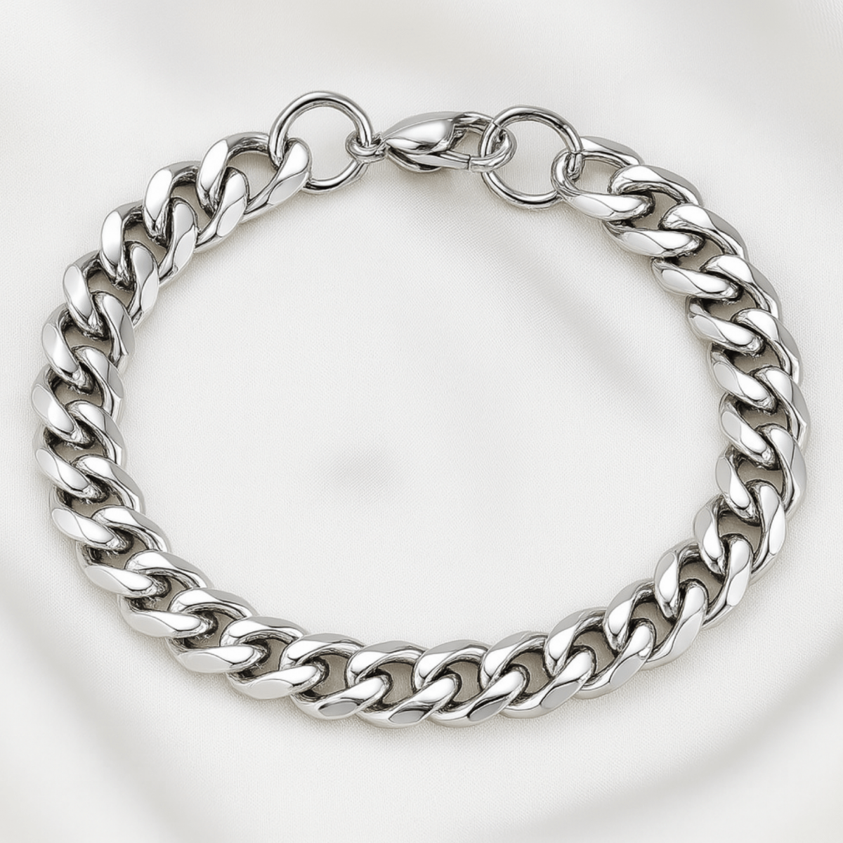 ARMBAND MIT GEPANZERTER KETTE – Verstellbare Eleganz aus Edelstahl im Punk-Stil 6