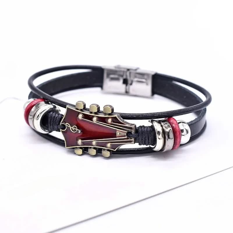 AXECHORD – Gitarren-Lederarmband mit Vintage-inspiriertem Design 10