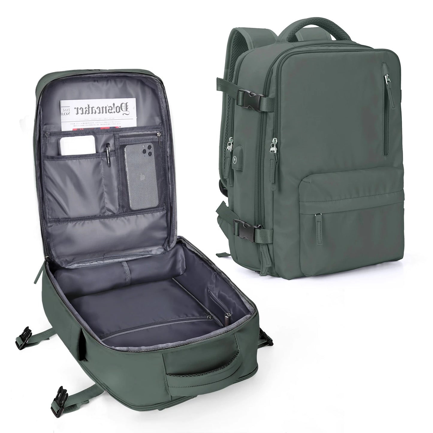 Variant image for Praktischer Rucksack für Schule und Reisen – Laptop Rucksack mit geräumigem Hauptfach und bequemen Tragegurten-4