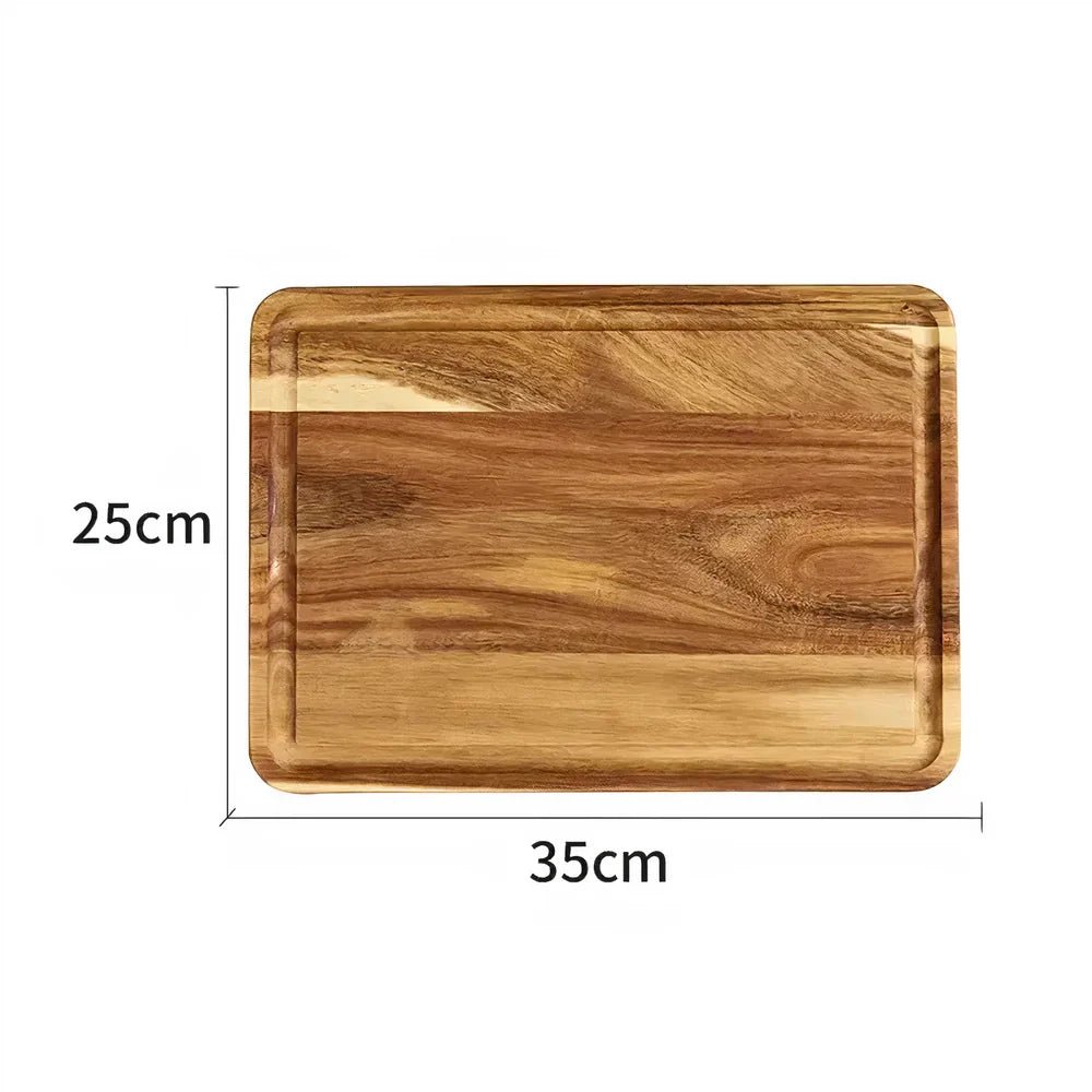 Akazienholz Schneidebrett - Robust, Multifunktional & Elegantes Holzbrett Küche 9