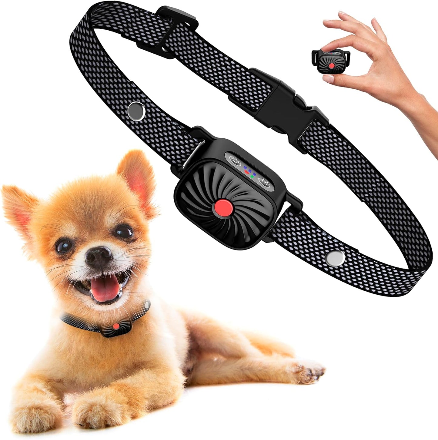 Anti Bark Collar for Small Dogs – Sanftes Trainingshalsband mit Ton & Vibration