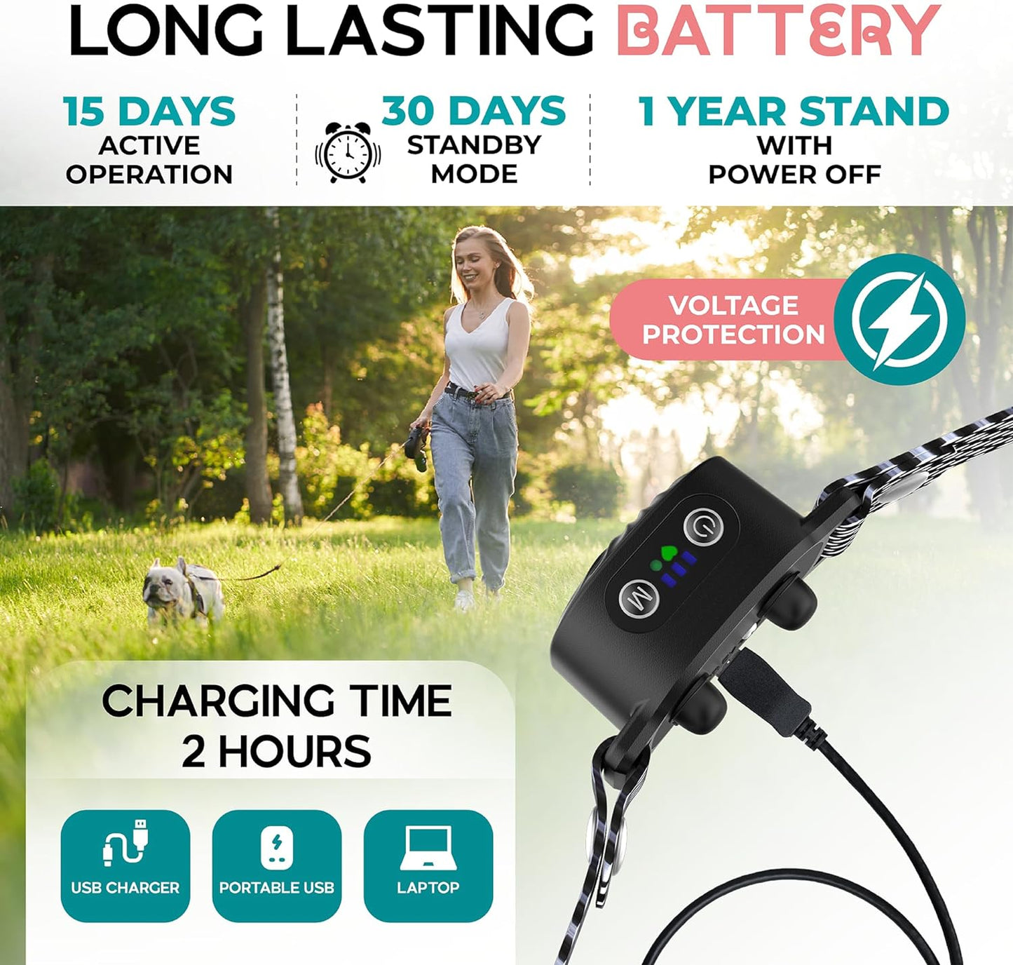 Anti Bark Collar for Small Dogs – Sanftes Trainingshalsband mit Ton & Vibration