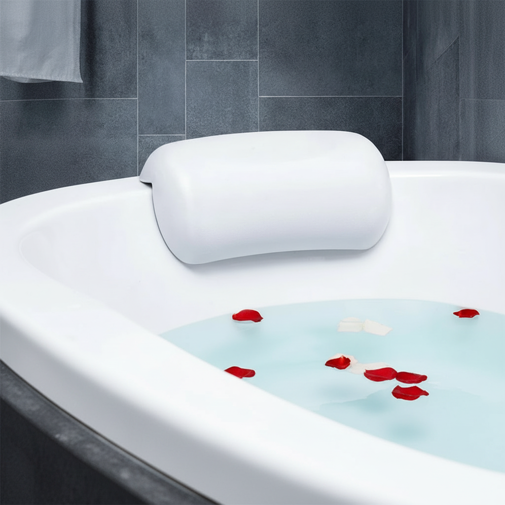AquaCloud Premium Badekissen – Ergonomisch & Rutschfest für entspannte Bäder