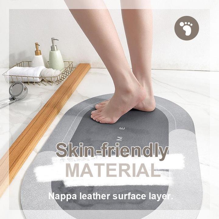 AquaComfort Alfombrilla de baño – Alfombrilla de microfibra de secado rápido para comodidad y estilo