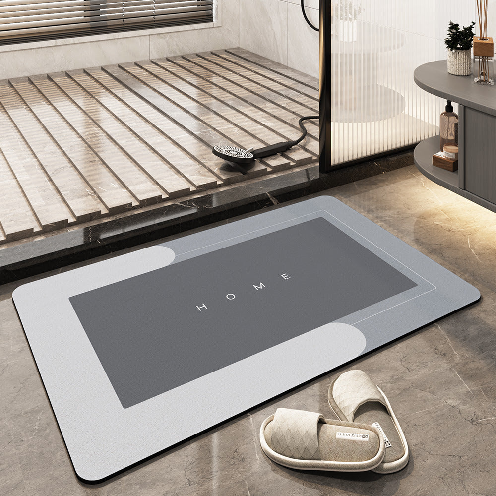 AquaComfort Alfombrilla de baño – Alfombrilla de microfibra de secado rápido para comodidad y estilo