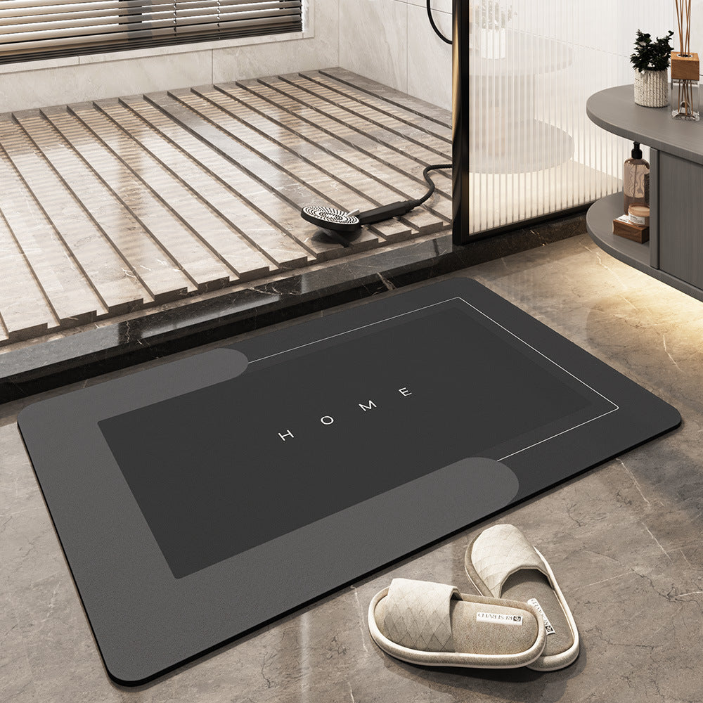 AquaComfort Alfombrilla de baño – Alfombrilla de microfibra de secado rápido para comodidad y estilo