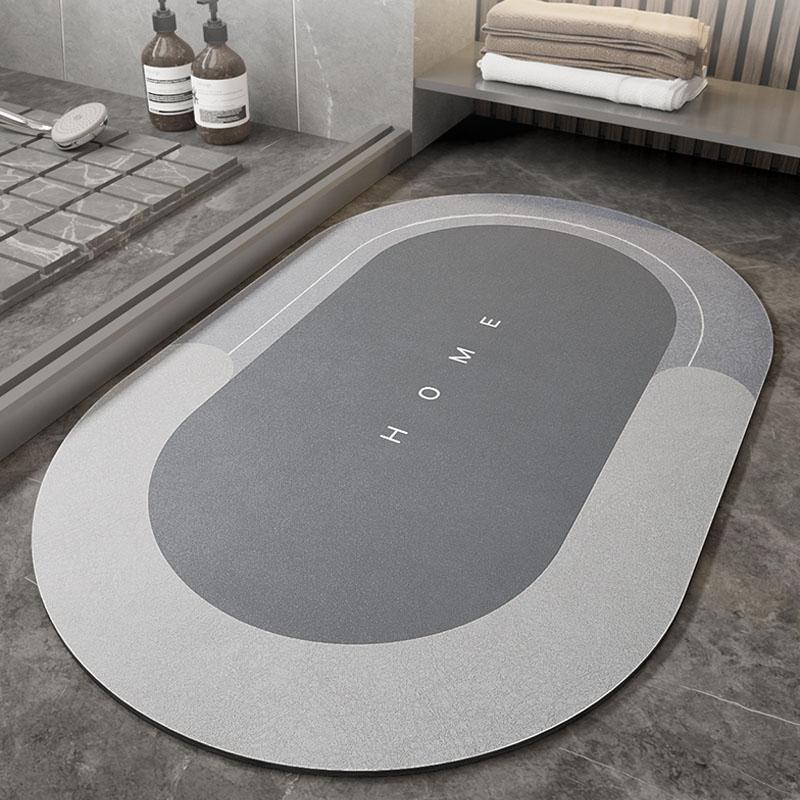 AquaComfort Alfombrilla de baño – Alfombrilla de microfibra de secado rápido para comodidad y estilo
