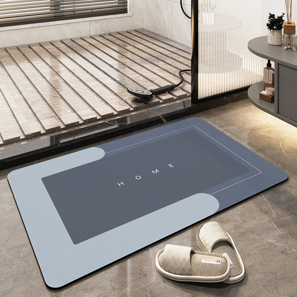 AquaComfort Alfombrilla de baño – Alfombrilla de microfibra de secado rápido para comodidad y estilo